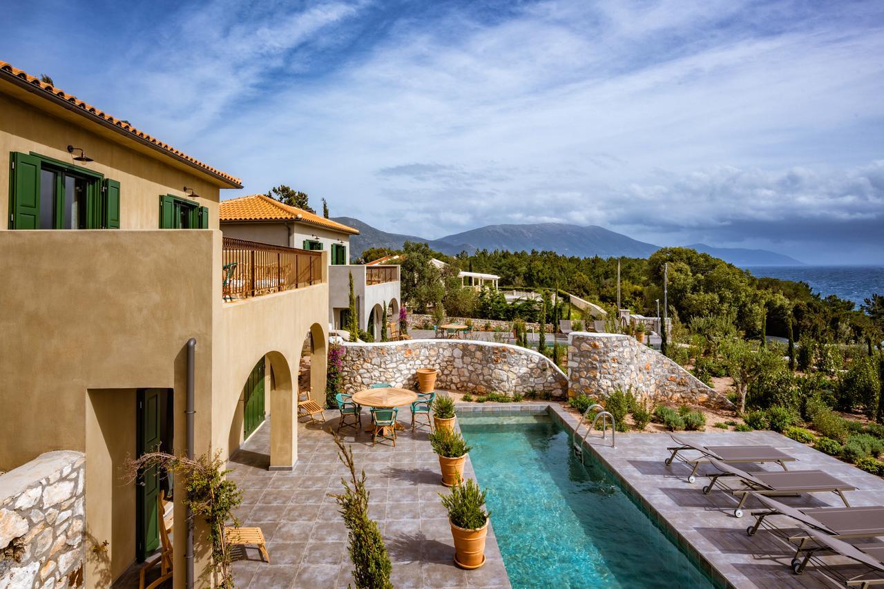 North Point Houses Fiskardo Bagian luar foto